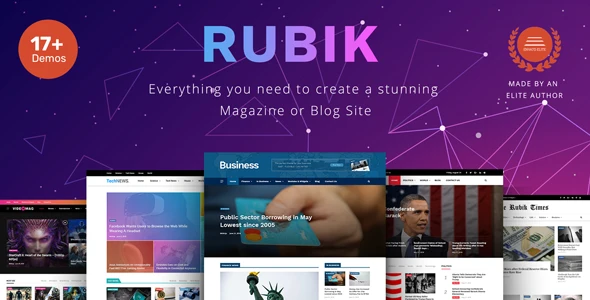 Rubik – Magazine and Blog WordPress Theme